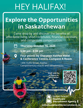 Image: Come learn about Saskatchewan Healthcare Opportunities!