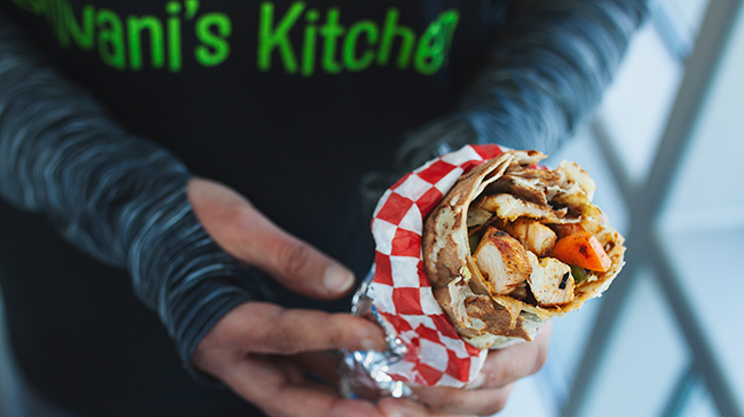 Image: Dish of the month: Stuffed naan roll