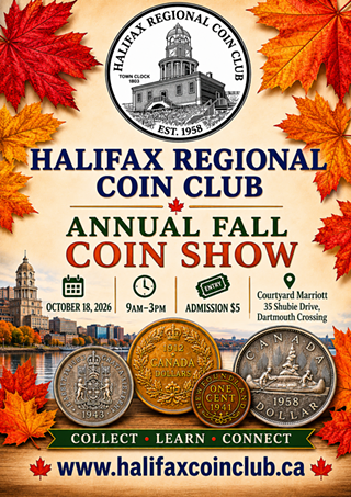 Image: Halifax Regional Coin Club - Annual Fall Coin Show