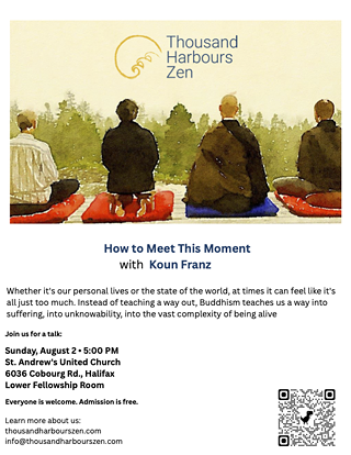 Image: How to Meet This Moment: Talk from Soto Zen priest Koun Franz
