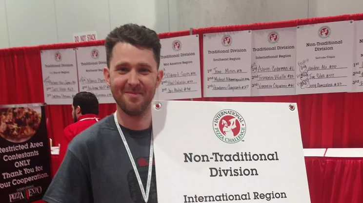 Image: Morris East scores at the International Pizza Expo