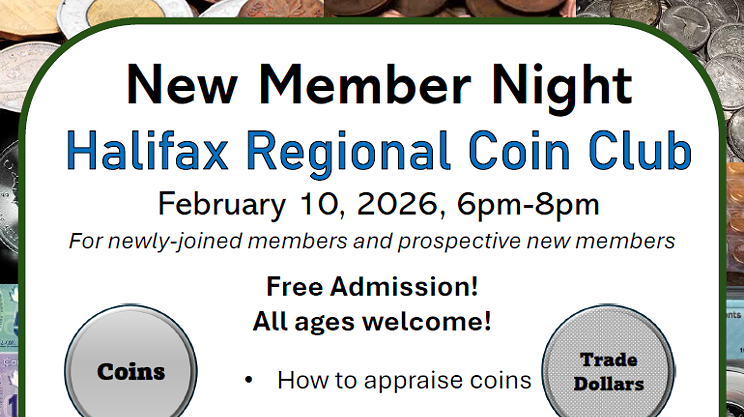 Image: New Member Night - Halifax Regional Coin Club