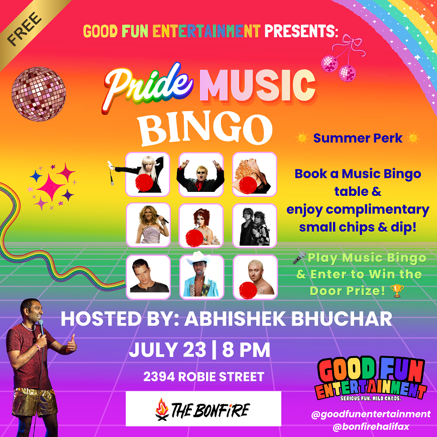 Pride Music Bingo!