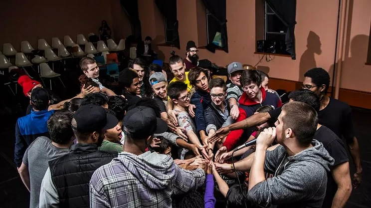 Image: UNITY Charity's breakdance launch at the Library tonight