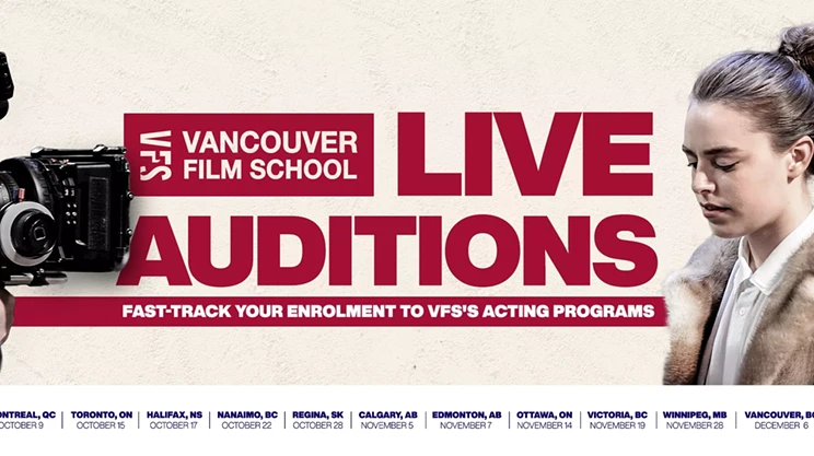 Image: Vancouver Film School Acting Program Live Audition | Halifax